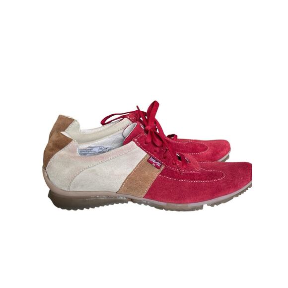 MADE IN ITALY Design Brand Suede Leather Italian Luxury Elegant Sneakers Lace 37 - Picture 7 of 16